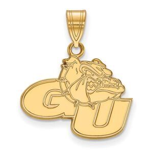 14k Gold Plated Silver Gonzaga U Medium Pendant